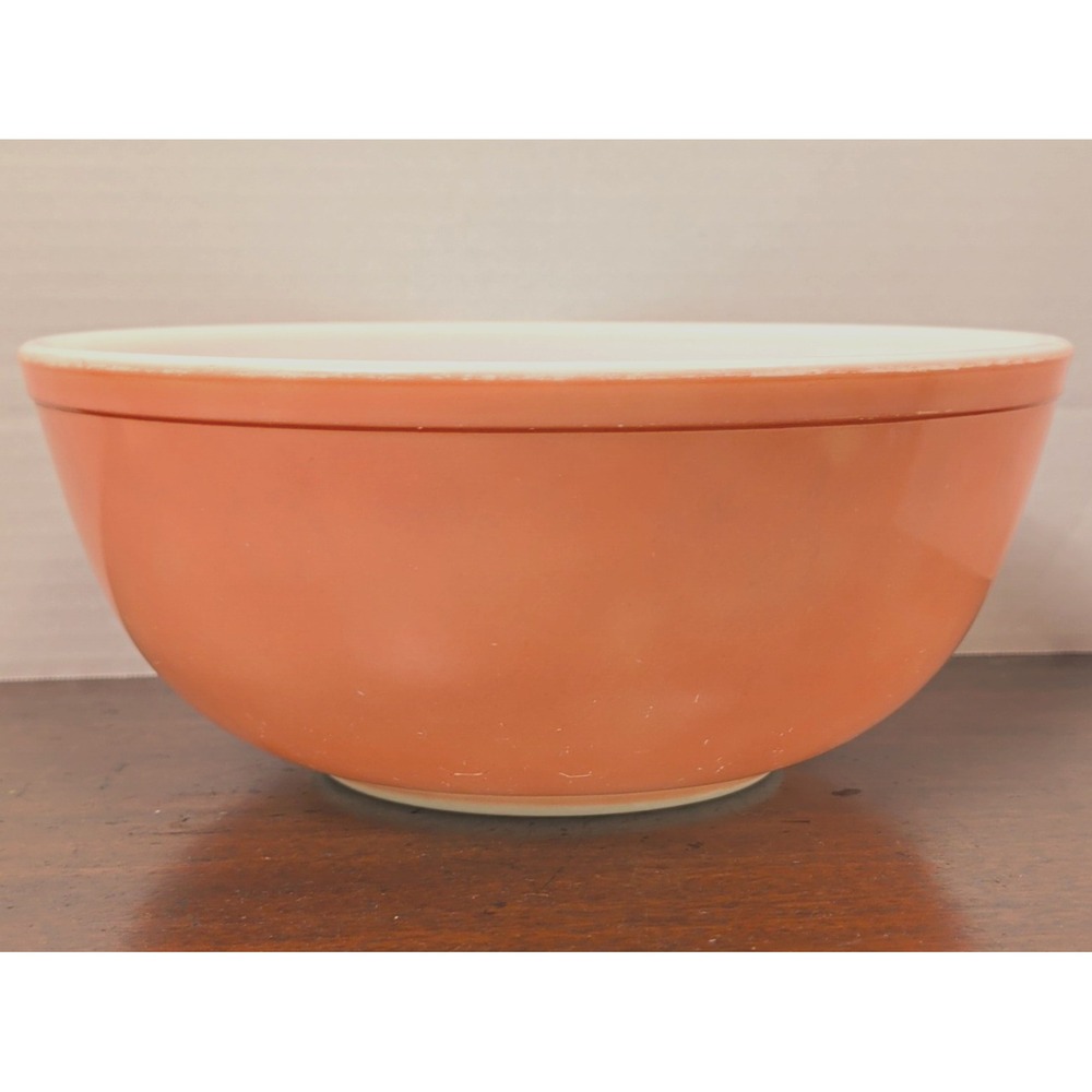 Vintage Pyrex Solid Pink #404 Large Glass Mixing Nesting Bowl 4Qt